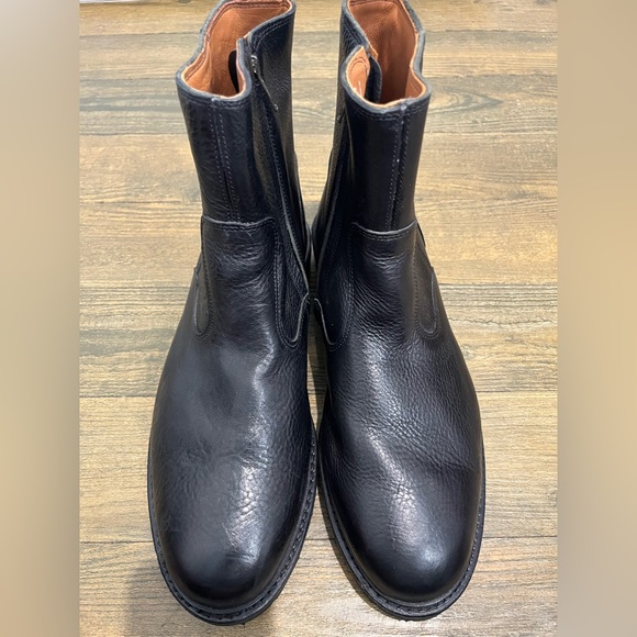 Allen Edmonds Black Leather Discovery Moto Chelsea Boots Sz. 9.5 - Picture 1 of 6